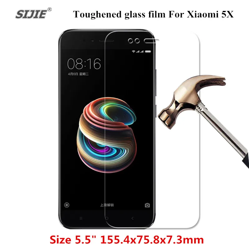Закаленное стекло для Xiaomi 5X/A1HD защита экрана смартфон Взрывозащищенная