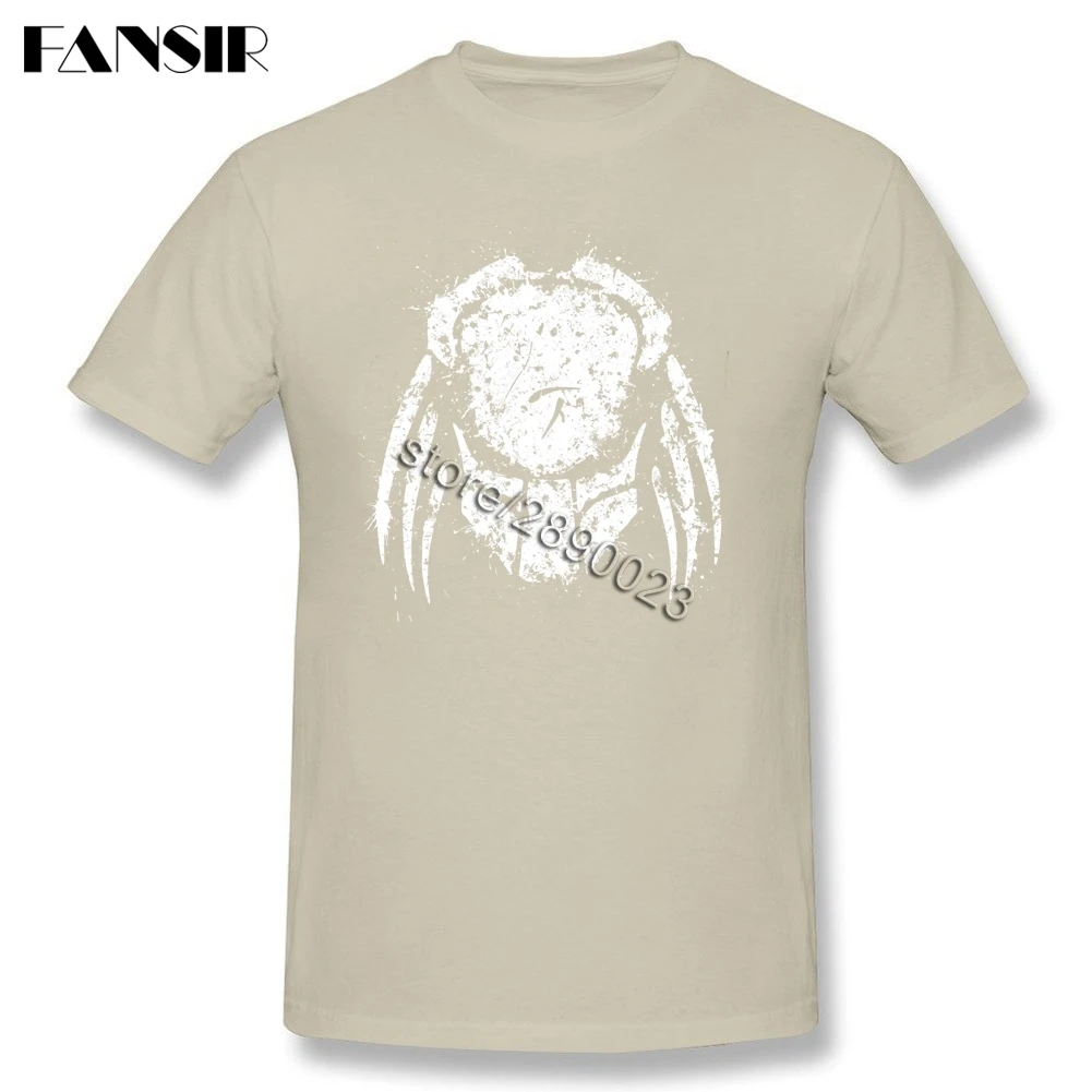 Rock Predator Alien Tshirt Mens Custom Cotton Short Sleeve Men Brand-clothing Over Size | Мужская одежда