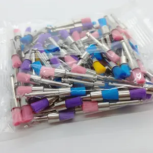 Универсальные 100 шт. новые цветные нейлоновые защелки, плоский полировщик, предсказания, щетки для зубов Brush для продажи