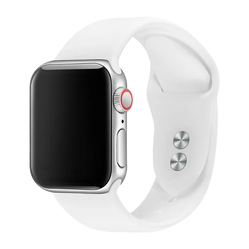 1 Браслет для Apple Watch 38 мм 40 мм 42 мм 44 мм с двойной пряжкой силиконовый Iwatch ремешок для Apple Watch серии 4,3, 2,1 81024 - Цвет ремешка: 1