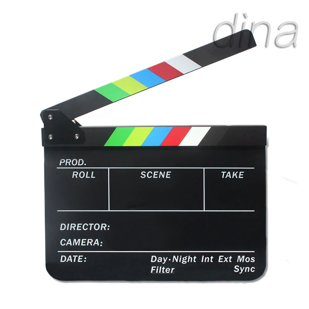Профессиональный Фильм Action Clapperboard красочный акриловый 29 8*24 8 см режиссер ТВ Видео