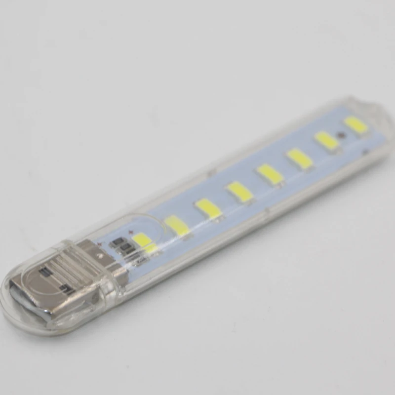 USB 5 В светодиодный ночник 3 светодиода 8 светодиодов SMD5730 чип белый/теплый белый