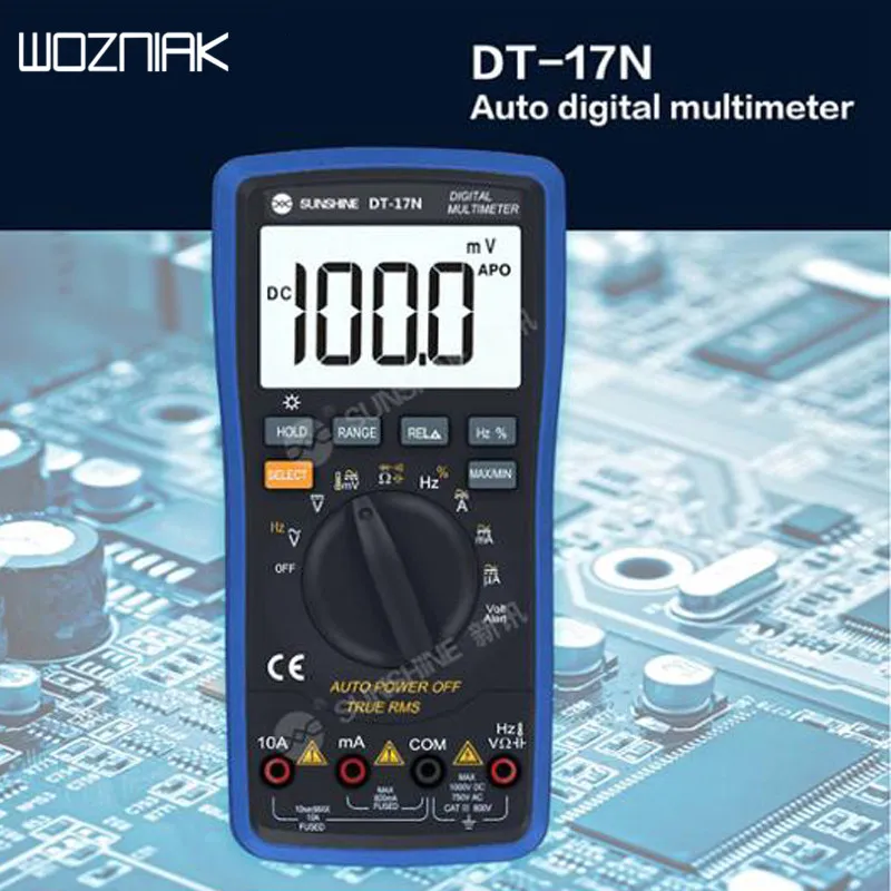 DT-17N автоматически настраивающийся диапазон жидкокристаллический дисплей