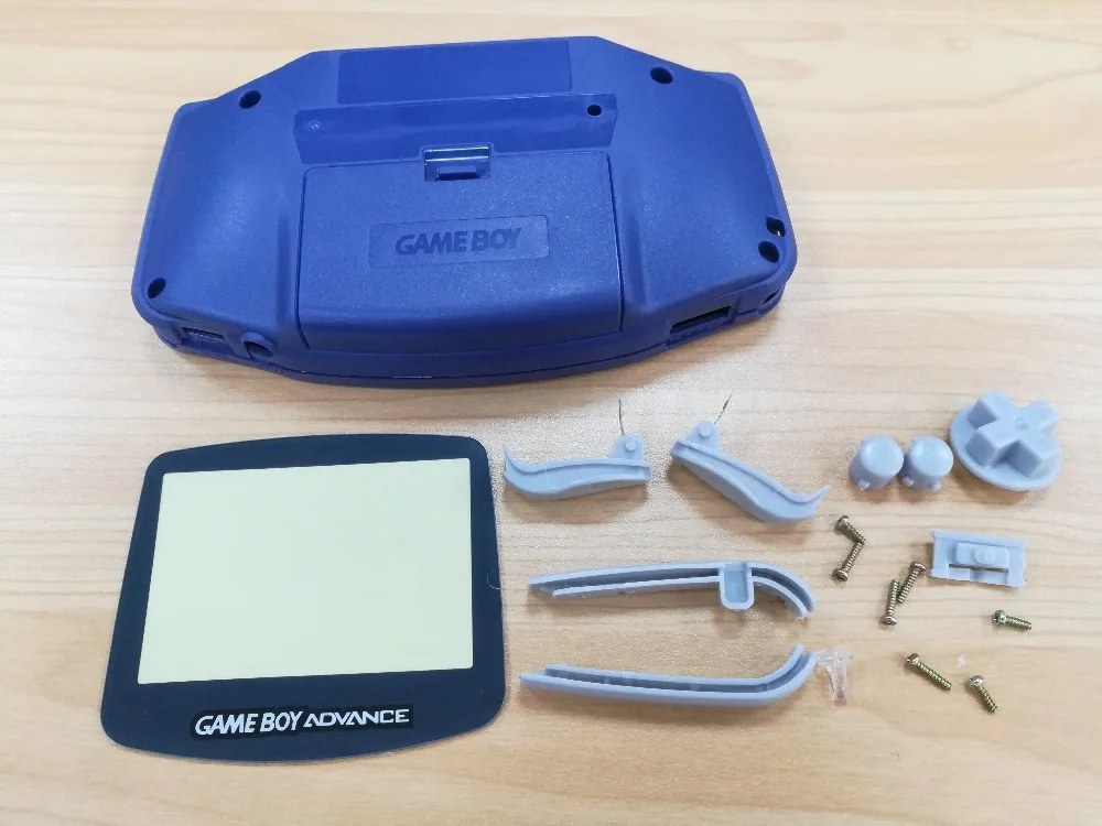 Замена Полный корпус Оболочка Чехол для Gameboy Advance Игровая приставка GBA оболочка с кнопками и винтами