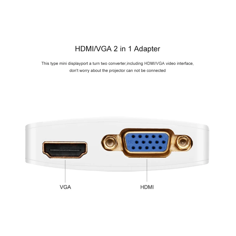 Ugreen 2 в 1 Thunderbolt2 Mini DP к HDMI совместимый VGA кабель адаптер конвертер для MacBook|mini displayport