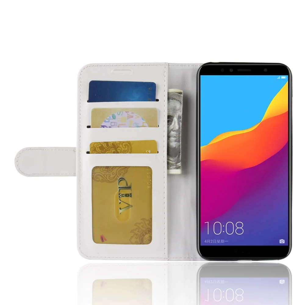 OUZifish For Huawei Honor 7A High version Case Wallet Style PU Leather Phone Cover Enjoy 8E With stand | Мобильные телефоны и
