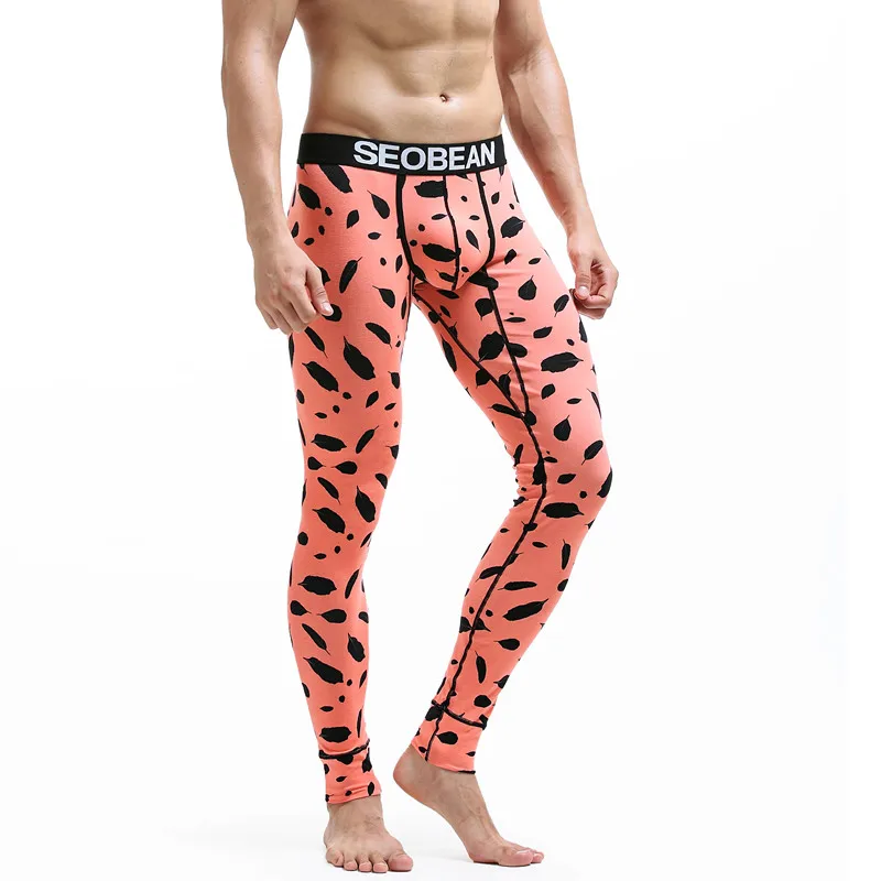 New SEOBEAN Hot Winter Warm Men Long Johns Leggings Tight Cotton Thermal Thermal Underwear Men Thermo Underwear Long Johns