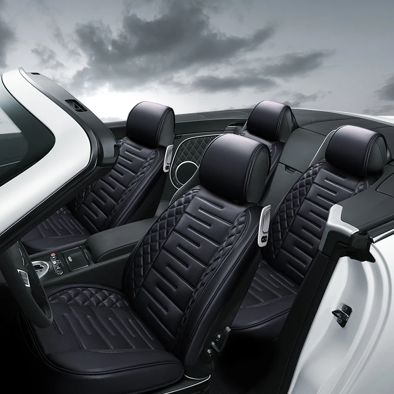 Высококачественная эко кожа чехол для автомобильного сиденья универсальные