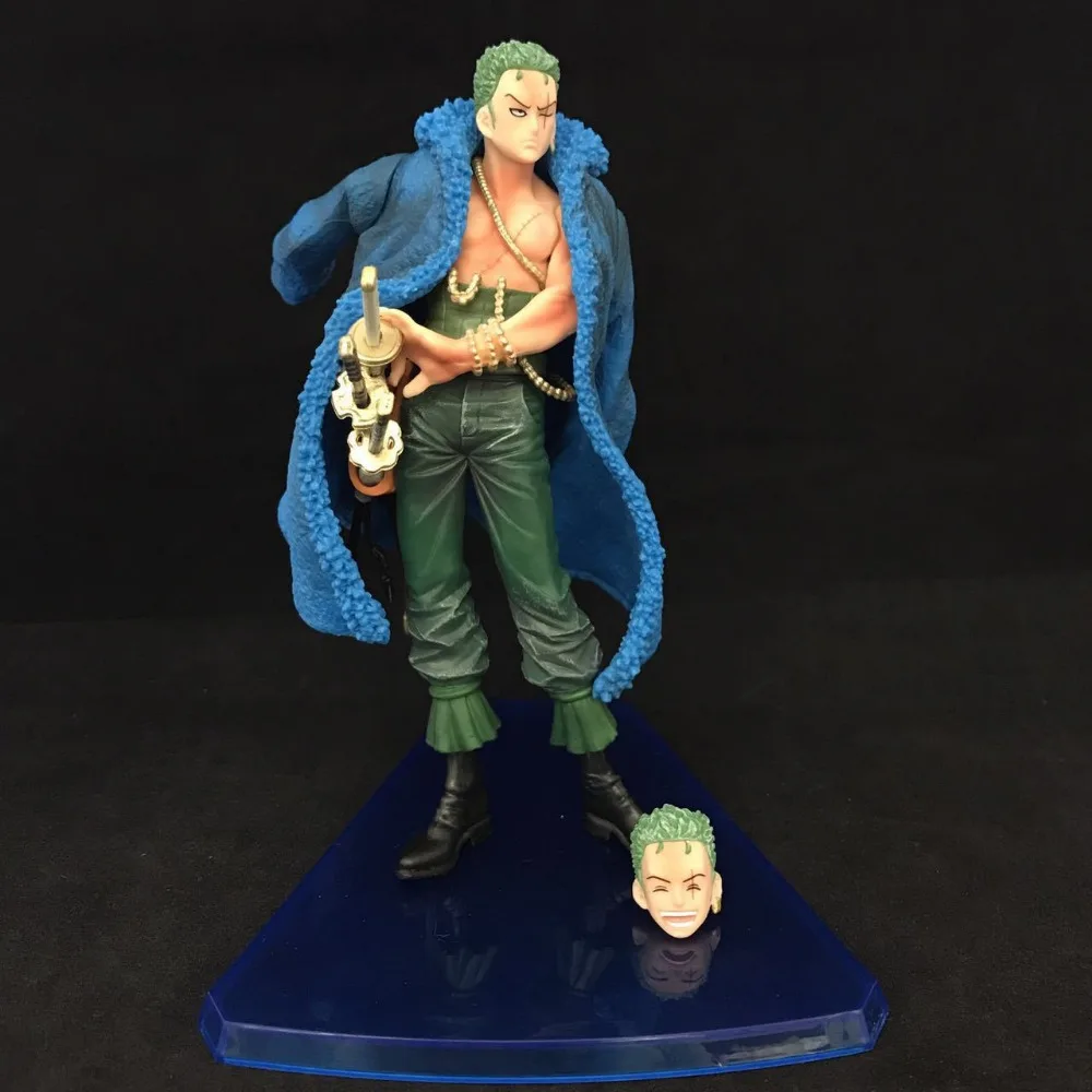 

Anime Figure 16CM ONE PIECE Zoro Blue Clothes 20th Anniversary ver. PVC Action Figure Collectible Model Toy Gift brinquedos hot