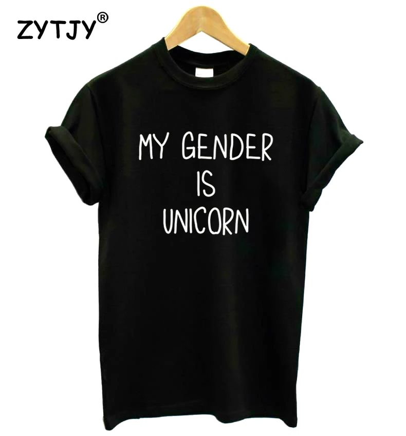 

My Gender Is Unicorn Print Women Tshirt Cotton Casual Funny t Shirt For Lady Girl Top Tee Hipster Tumblr Drop Ship HH-115