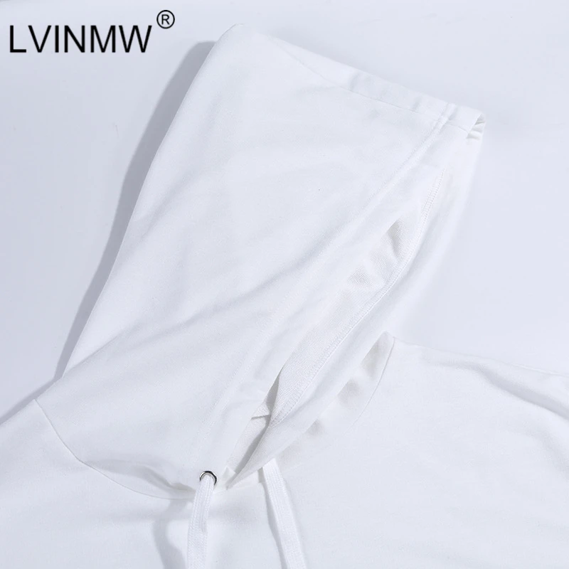 LVINMW белый повседневный комплект из двух предметов свободные с длинными рукавами