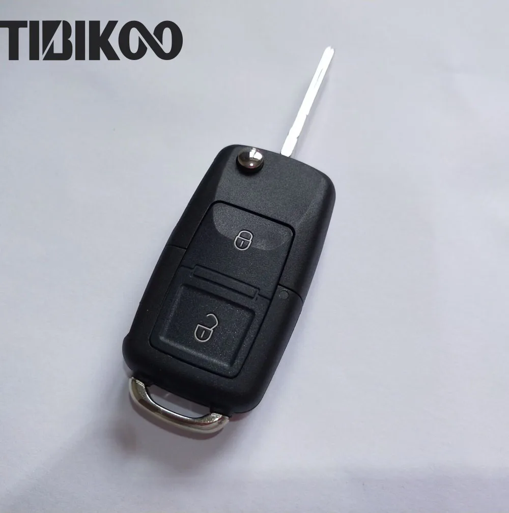 Складной чехол для автомобильного ключа с 2 кнопками VOLKSWAGEN MK4 Seat Altea Alhambra Ibiza|car key