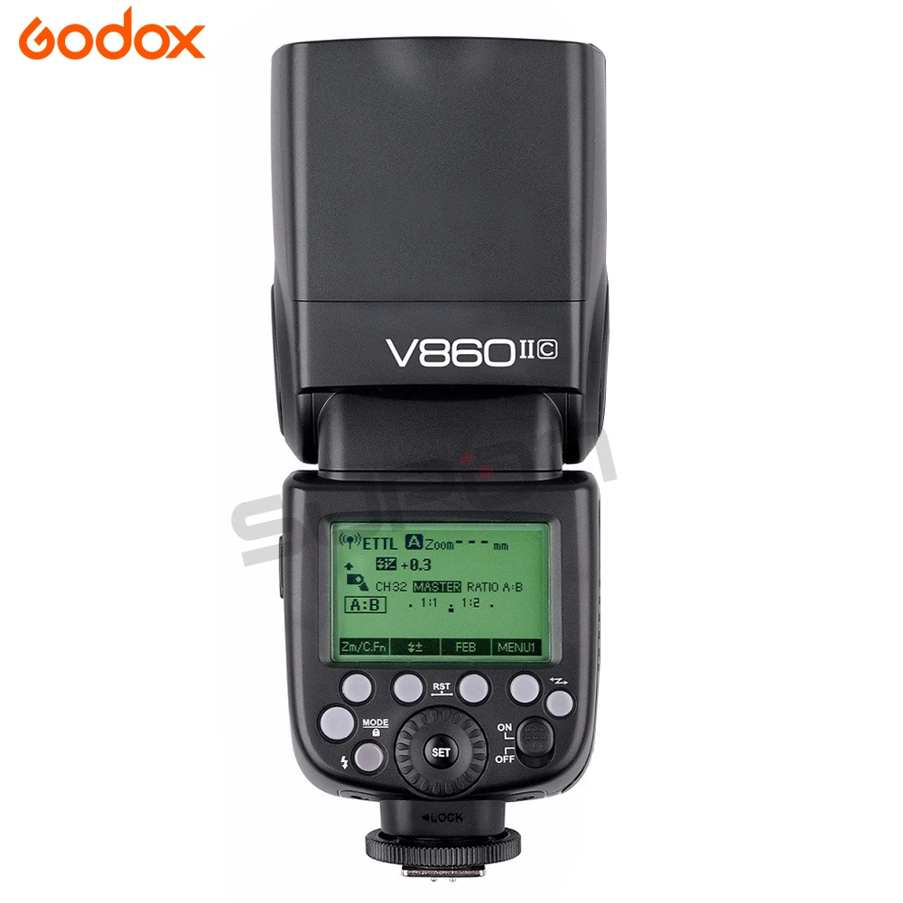 Paypal Accpect Godox Flash V860II C Li on Battery E TTL HSS 1/8000s Speedlite + Xpro для камер Canon 60D/650D/80D|flash speedlite|godox