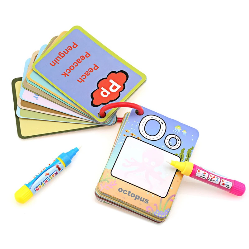 Водная флэш карта Алфавит/номер форма цветная версия игрушка для раннего