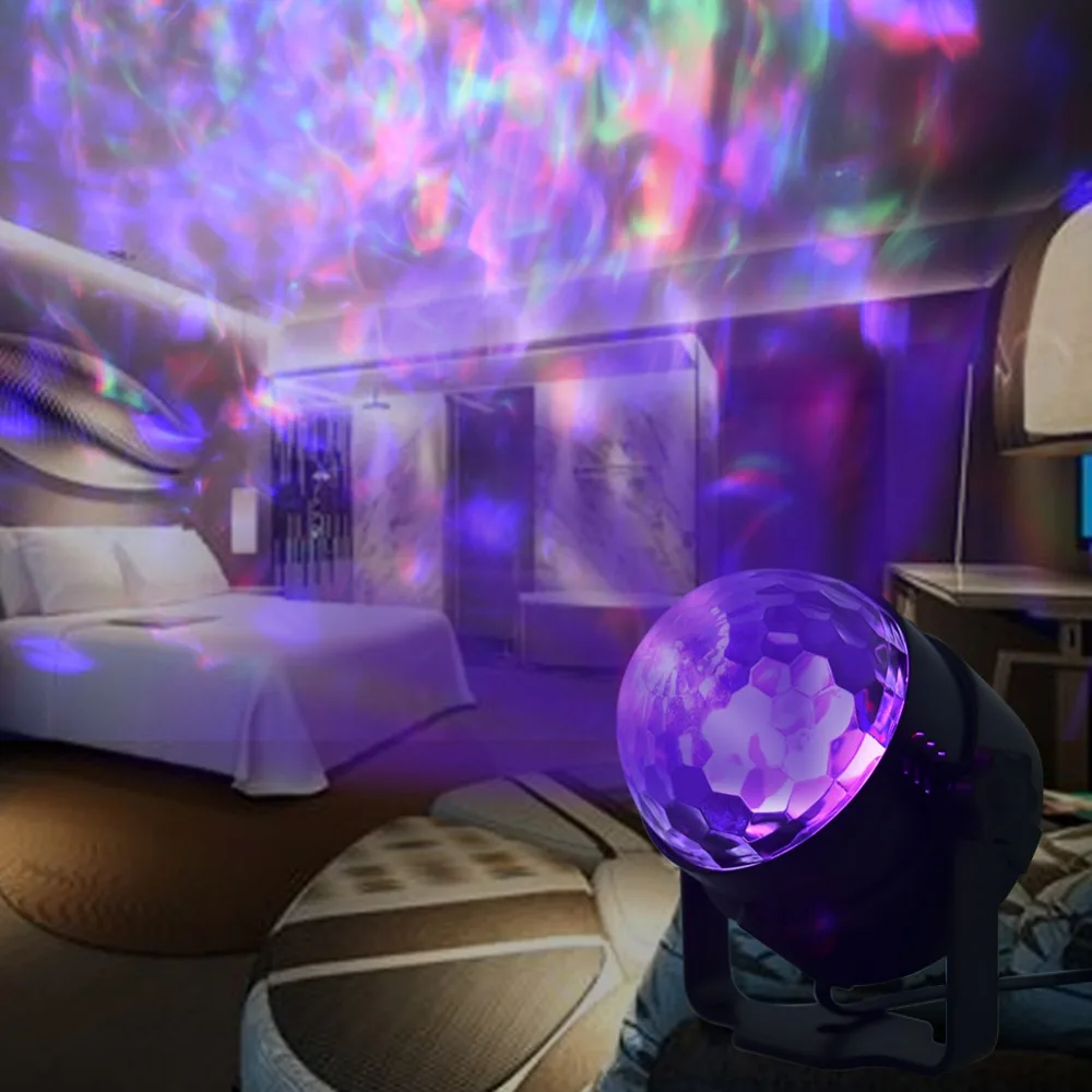 15 цветов DJ диско шар Lumiere 9 Вт звуковая активация лазерный проектор RGB сценический светильник ing эффект лампа светильник музыка рождество KTV Вечерние
