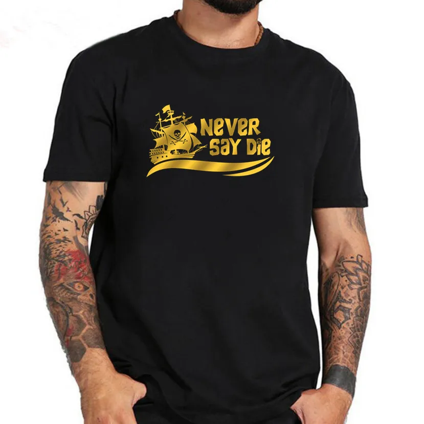 Goonies Never Say Die Skull пиратский корабль Мужская футболка забавный фильм крутой ретро