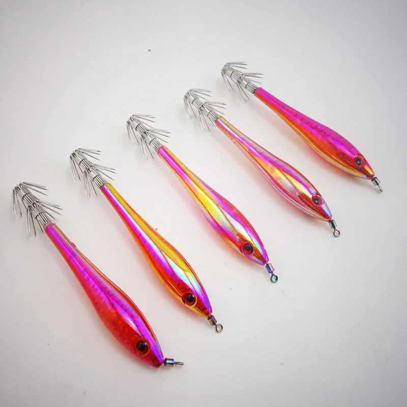 5 шт./лот искусственные приманки-осьминоги светящиеся Искусственные рыбы карабин