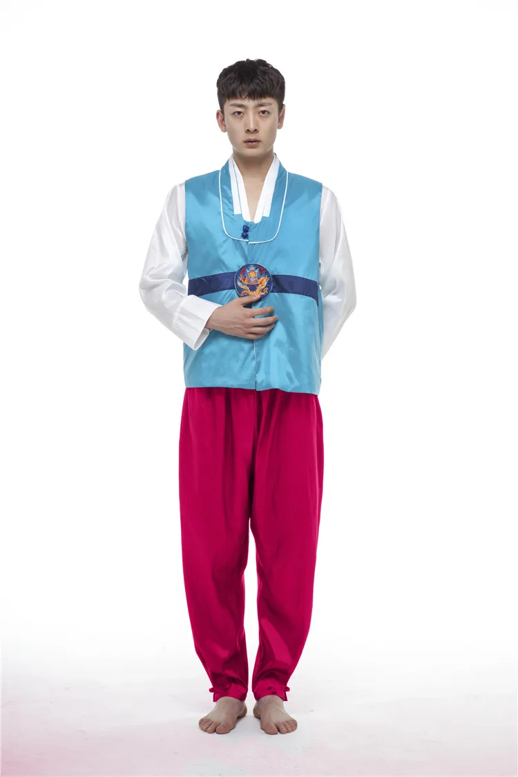 Мужские традиционные корейские мужские Восточные Танцевальные Костюмы Мужская