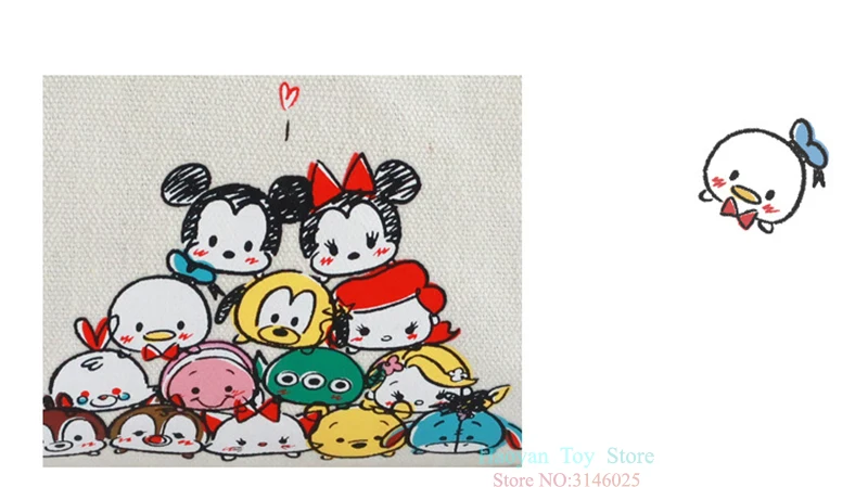 Подлинная disney Микки Tsumtsum Multi-function женская сумка кошелек уход за младенцем сумка модная сумка для мамы подарок для девочек Лидер продаж комплект
