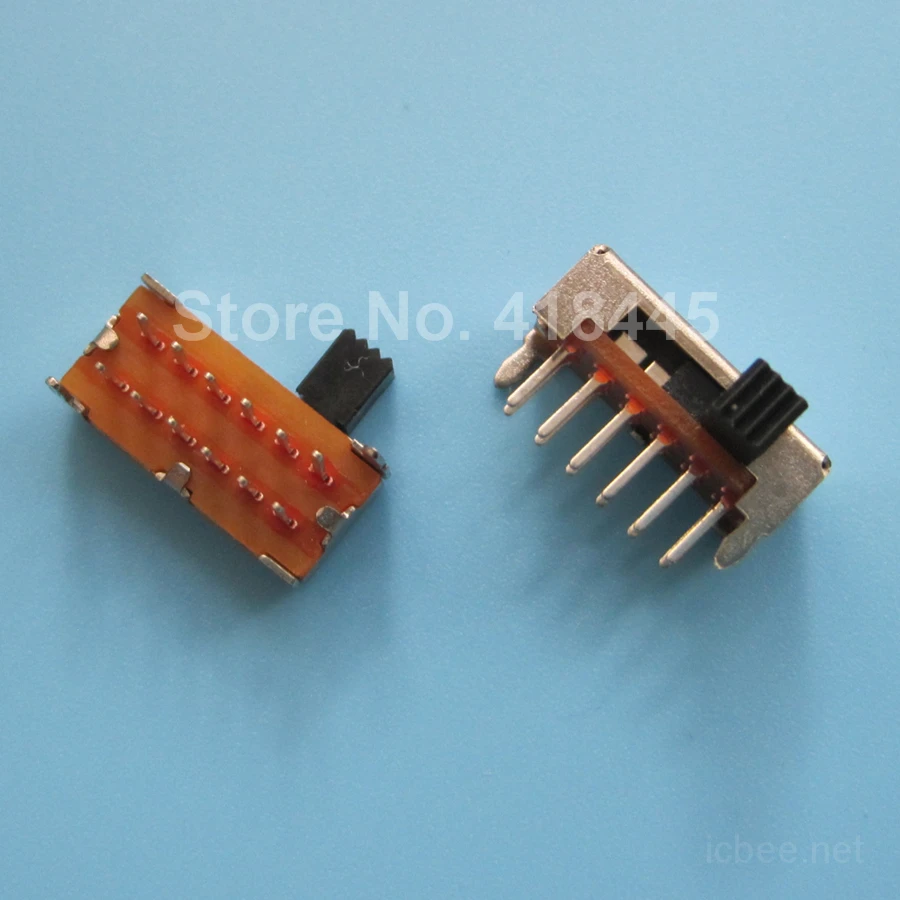 Слайдер переключатель 2P4T 2 * 6Pin SK-24D02 1000 шт./лот RoHS выключатель питания через