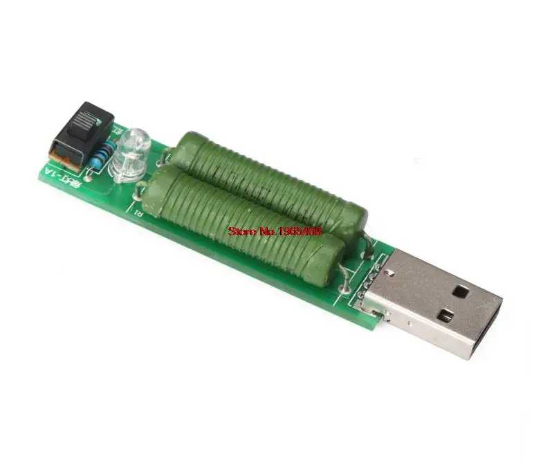 Портативная резистивная нагрузка с разъемом USB и переключателем тока разрядки