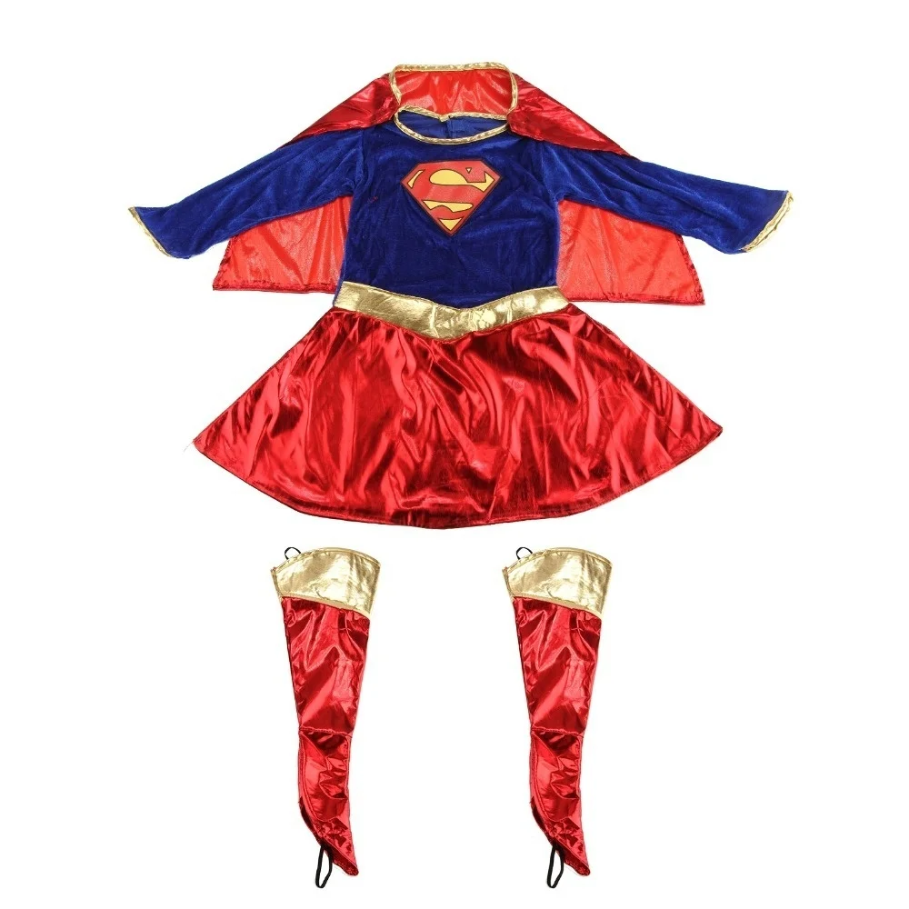 Детский костюм пачка Supergirl на Хэллоуин для девочек Batgirl детский Косплей|Костюмы