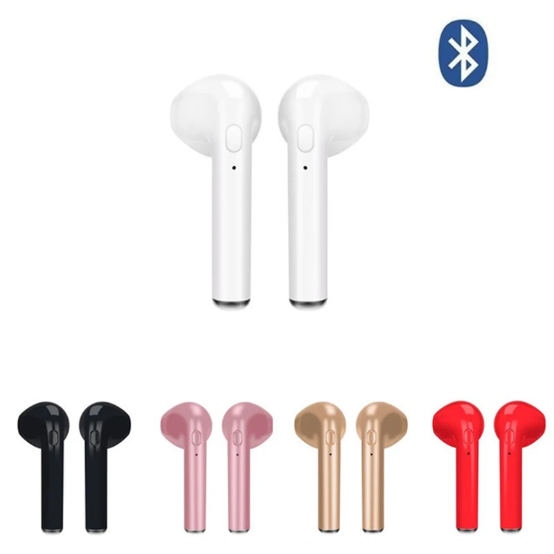 Новинка i7s TWS Мини Bluetooth наушники стерео беспроводные наушники с микрофоном и портативный чехол для зарядки для iPhone XS/X/8/7