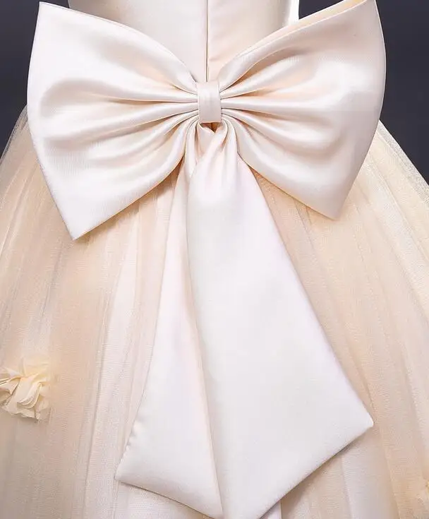 4-11Y Teenager Vestido Flower Girl Dresses Sleeveless Organza Floral Princess Bridesmaid Wedding Birthday Party Dress | Детская одежда