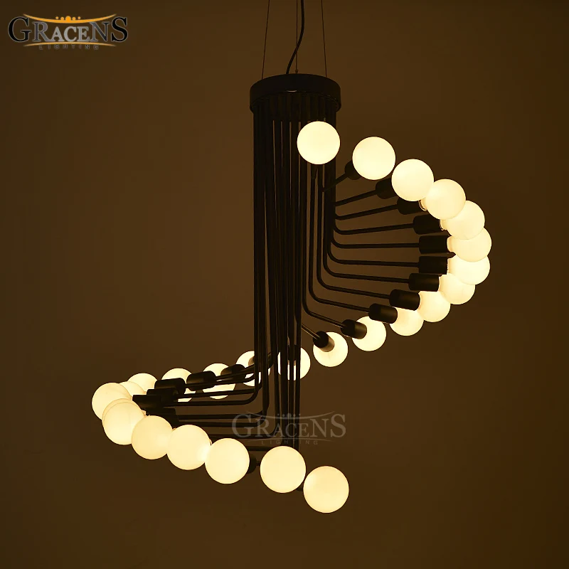 Современная люстра-ЛОФТ в стиле индастриал освещение для бара лестницы столовой