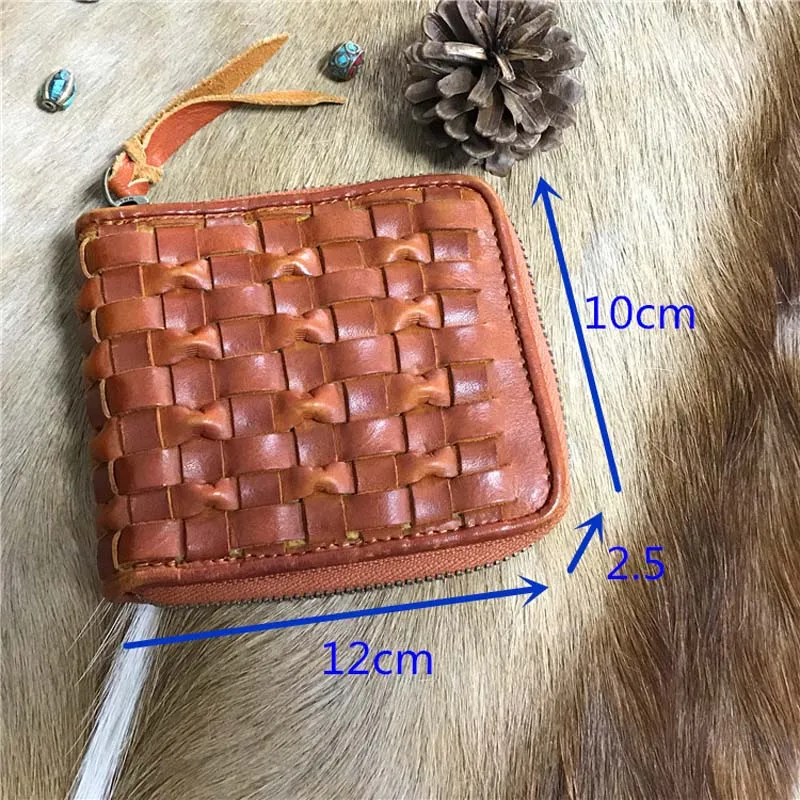 

AETOO Value leather wallet Tree paste retro color rub coin female long wallet