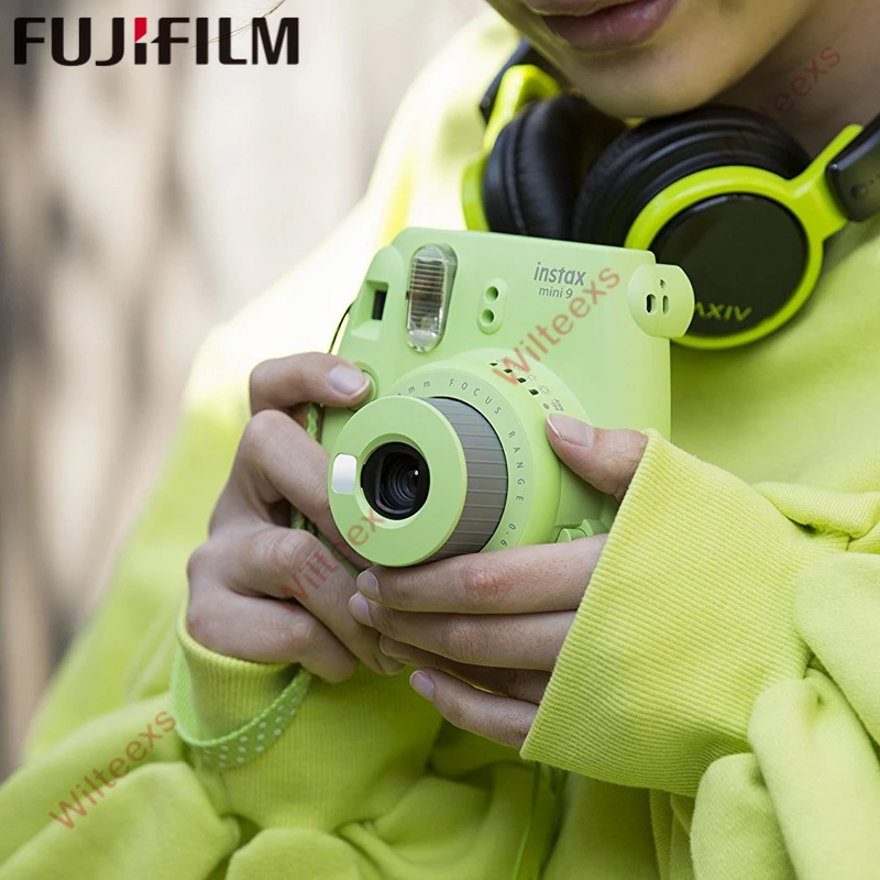 Пленка fuji Instax Mini 9 мгновенная камера fuji+ 20 листов пленки, фото-камера всплывающая линза автоматический замер мини-печать цифровая камера