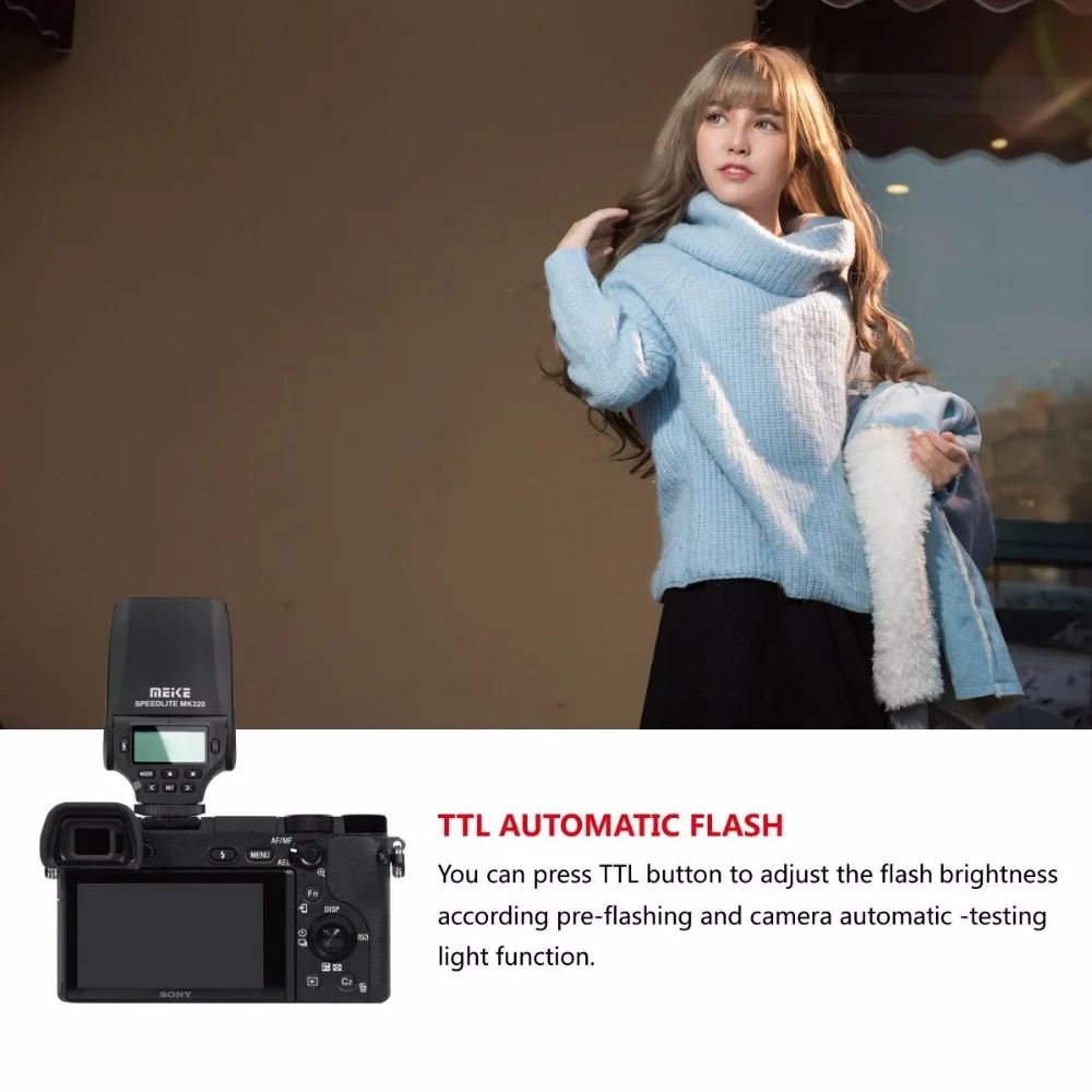 Мини вспышка MEKE для Panasonic Lumix DMC GF7 GM5 GH4 GM1 GX7 G6 GF6 GH3 G5 GX1 GF3 G3|flash speedlite|flash ttlttl flash |
