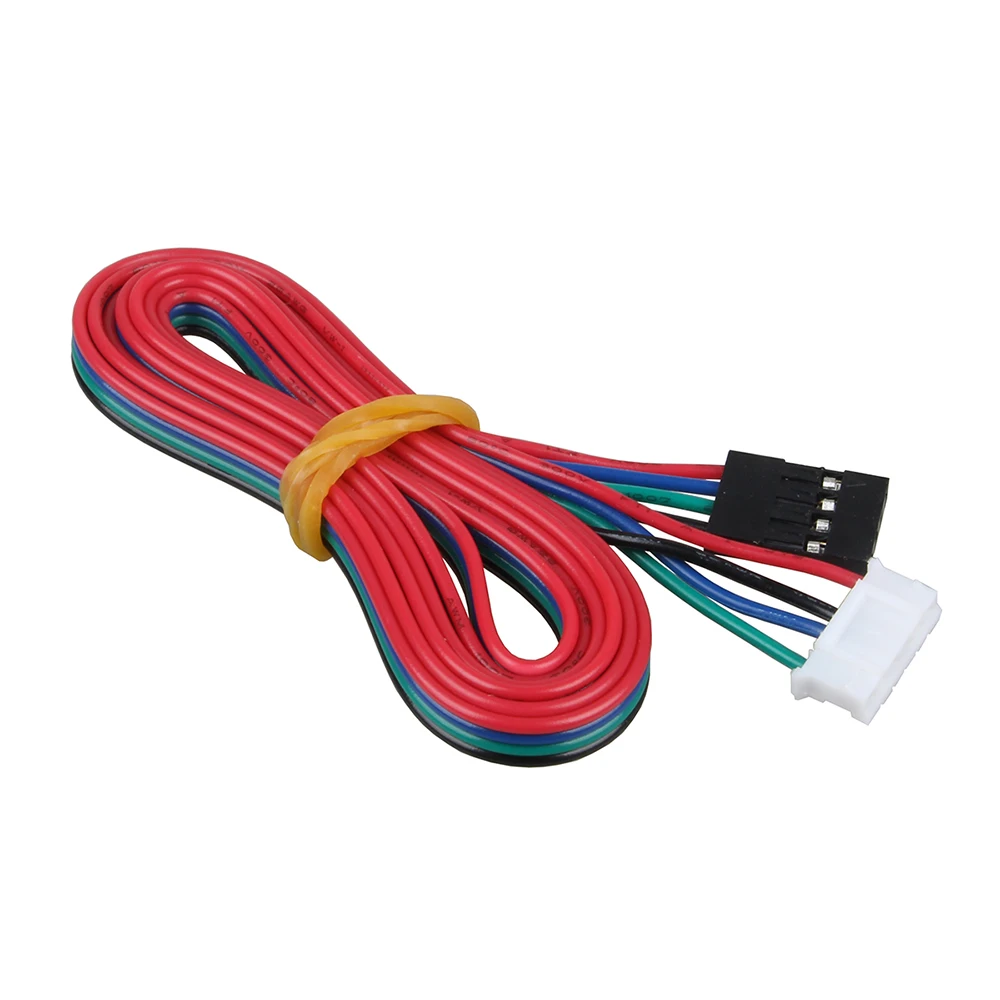 Фото 3DSWAY 3D части принтера 4 шт./лот 1 м/2 м DuPont 2,54 линия 4pin, 6pin шаговый двигатель соединительный кабель с разъемом кабеля Nema17 шаговый двигатель прово... №2