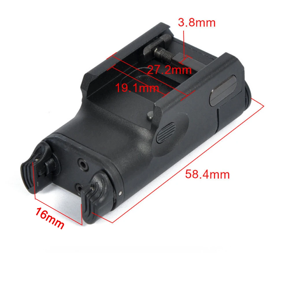Низкопрофильный Высокий люмен xc1 пистолет Флэш-светильник Fit 20 мм рельс Glock SF XC1 ультра компактный пистолет M92 светильник используется в GLOCK