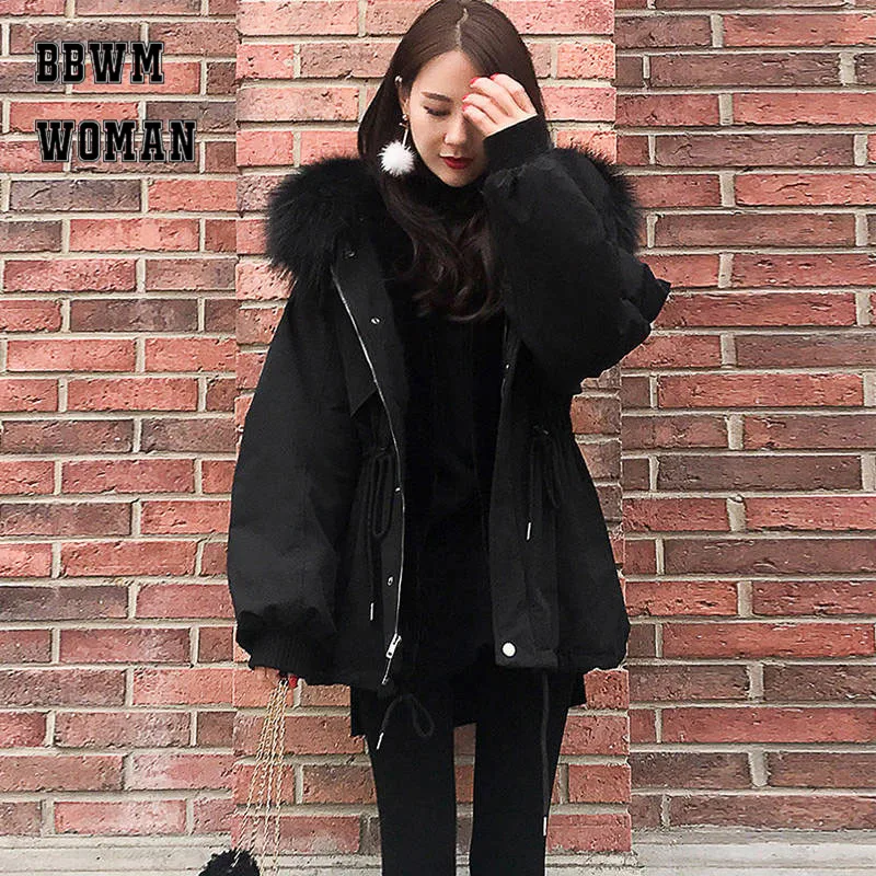 Женский пуховик из хлопка новинка зимы 2018 Корейская женская куртка с капюшоном