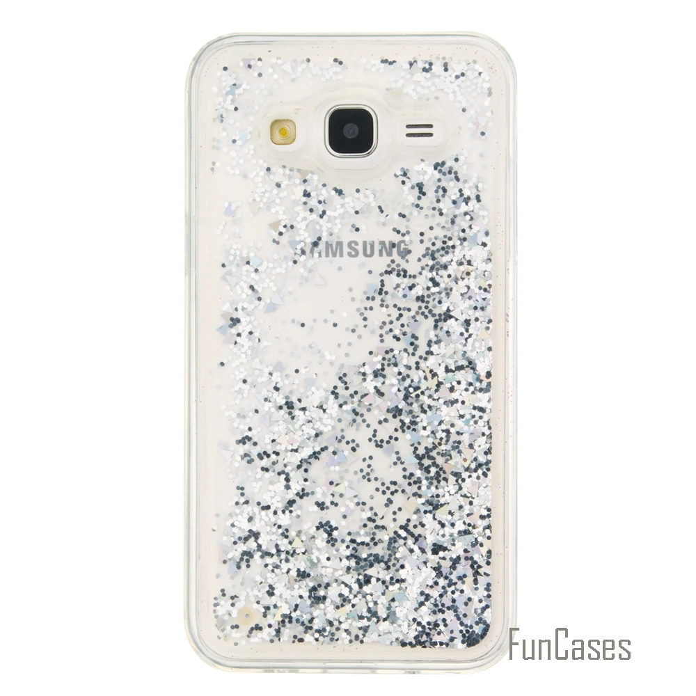 Coque Bling Love Heart Stars Мягкий ТПУ чехол для телефона samsung Galaxy J5 Funda Quicksand сотовый Чехол J500