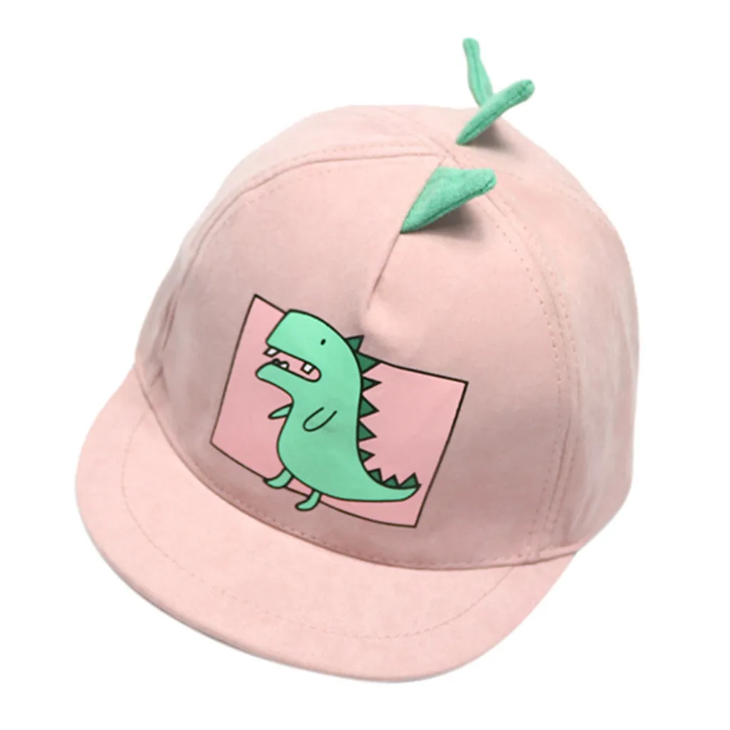 

Baby Boy Hats Soft Cotton Dinosaur Sunhat Eaves Baseball Caps Sun Hat Beret baby beanie cap for boy girl