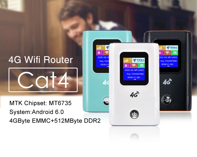 4G LTE Wifi роутер 3g 4G Wi-Fi точка доступа Cat 4 150 Мбит/с FDD TDD беспроводной широкополосный разблокированный автомобильный мобильный Mifi со слотом для sim-карты
