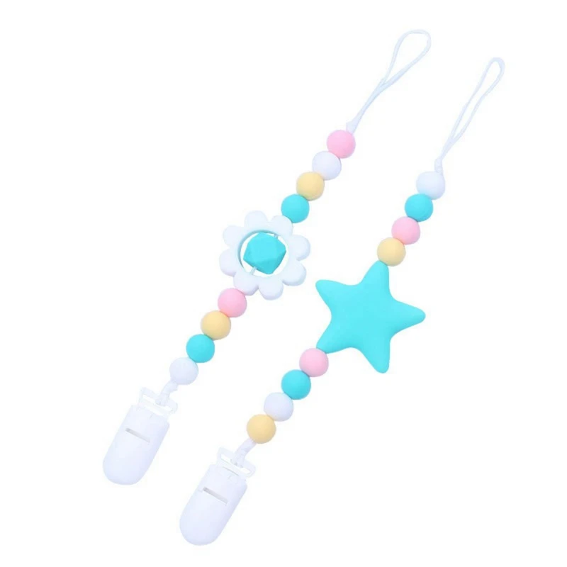 

Baby Pacifier Clip Chain Plastic Holder Soother Pacifier Clips Leash Strap Nipple Holder For Infant Nipple Bottle Clip Chain