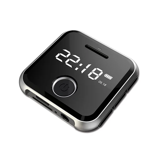 Black HBNKH R300 MP3 плеер FM радио 16 ГБ Портативный USB мини спортивный Hifi музыкальный плеер Диктофон с ремешком для часов Поддержка TF карты - Цвет: Black