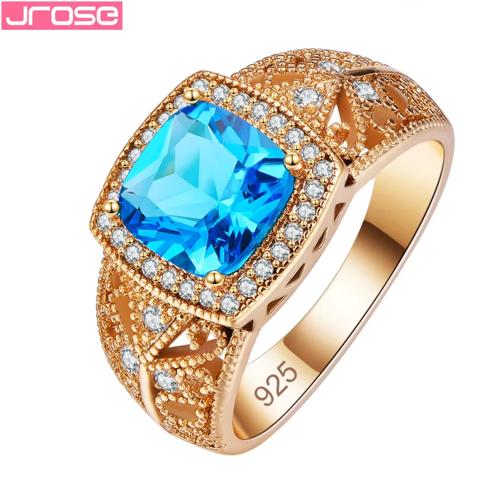 JROSE Новинка Лидер продаж серебро 925 ювелирные изделия обручальные кольца для