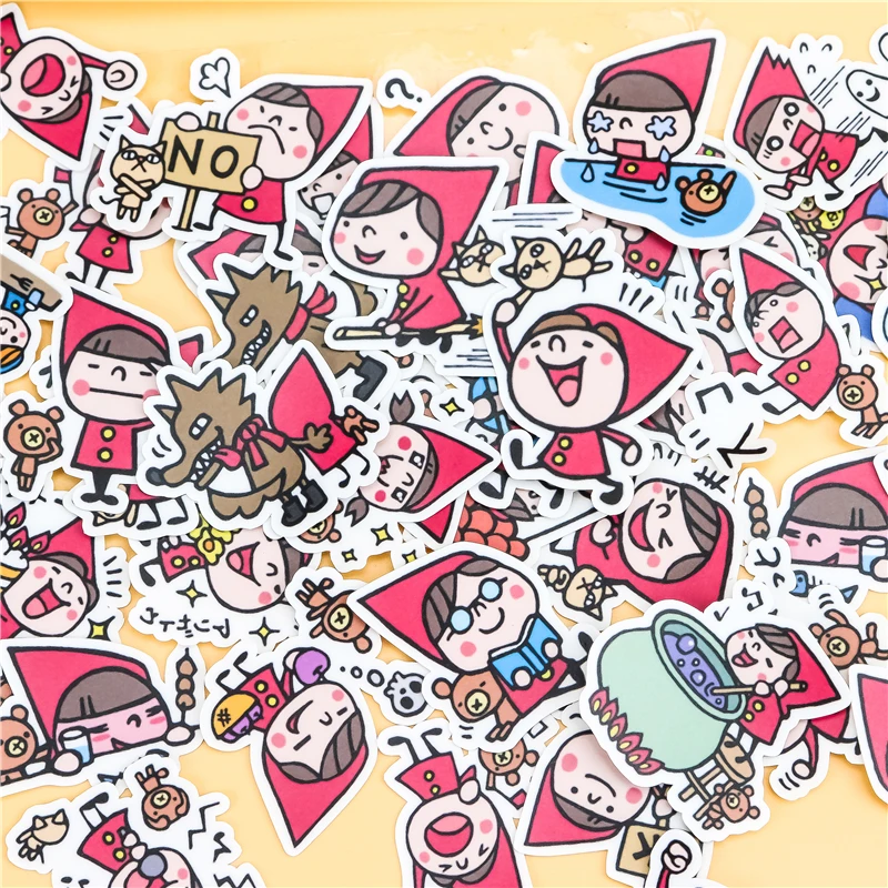 41 шт. креативные милые японские маленькие девочки наклейки для