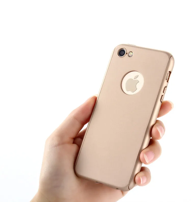 5S Роскошный Жесткий матовый чехол для телефона на 360 градусов iPhone 5 6 6S 7 8 Plus X XS