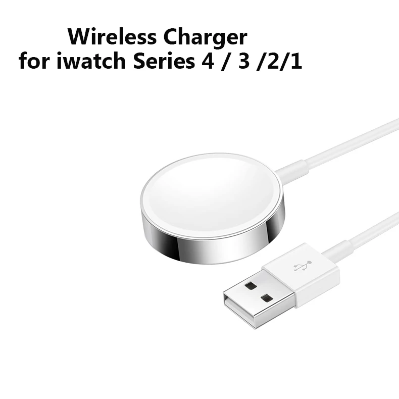 Suntaiho Зарядное устройство для наручных часов Apple watch Series 4/3/2/1 Зарядное устройство быстрой Беспроводной Магнитный зарядный кабель для передачи данных для Apple Watch 4 USB Зарядное устройство - Тип штекера: wired-Wireless