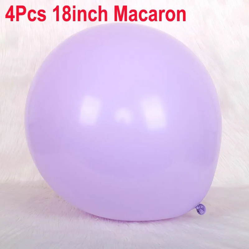 18inchMacaron purple 10 18 36 дюймов Большой пастельных шарики Baby Shower украшения мгновенной проявки Macaroon баллоны Blanc на свадьбу и день рождения Globos латексный воздушный шар S6XZ - Цвет: 18inchMacaron purple