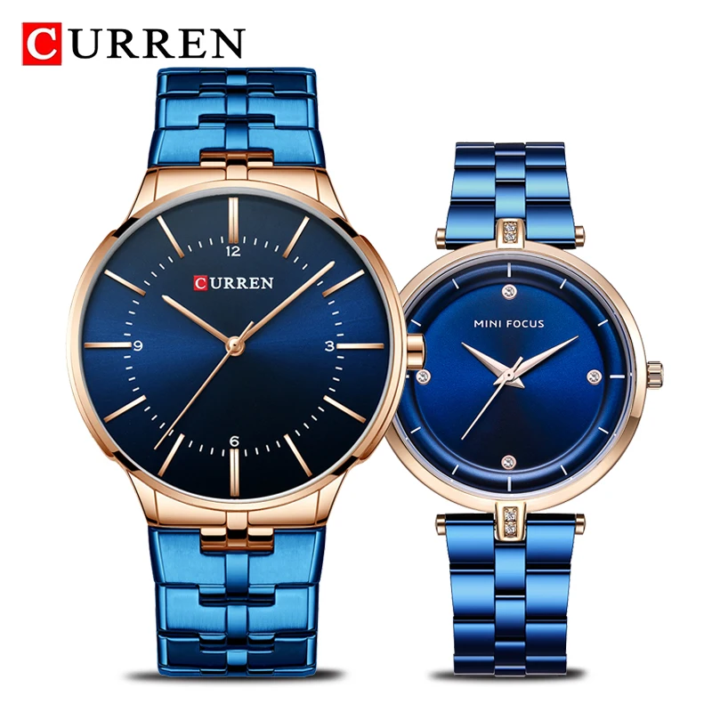 Часы CURREN & MINIFOCUS Мужские кварцевые брендовые Роскошные модные повседневные
