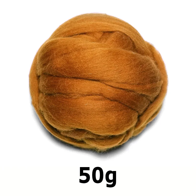 50g Шерстяной войлок ручной работы для валяния 50 г плюшевый идеальный в игольном войлоке 13 - Цвет: 50g