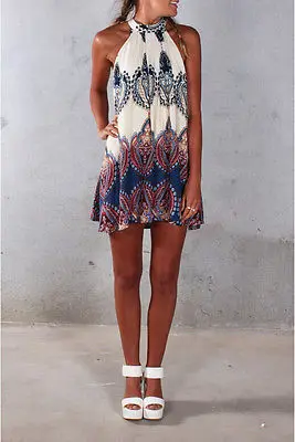 Женское летнее платье макси без рукавов с круглым вырезом|beach dress|mini dressmaxi party dress |