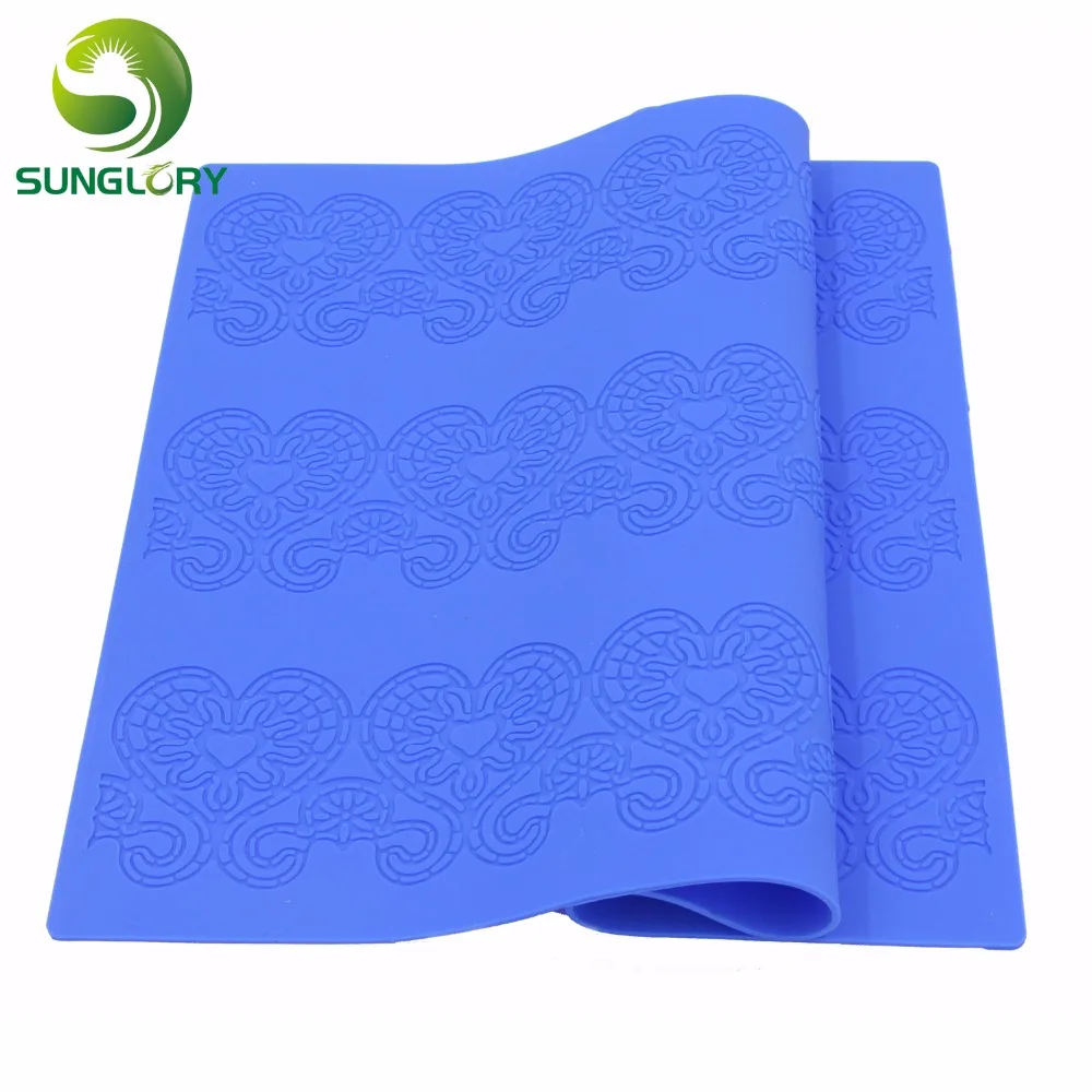 Кухонный декоративный силиконовый кружевной коврик для выпечки|fondant cake decorating