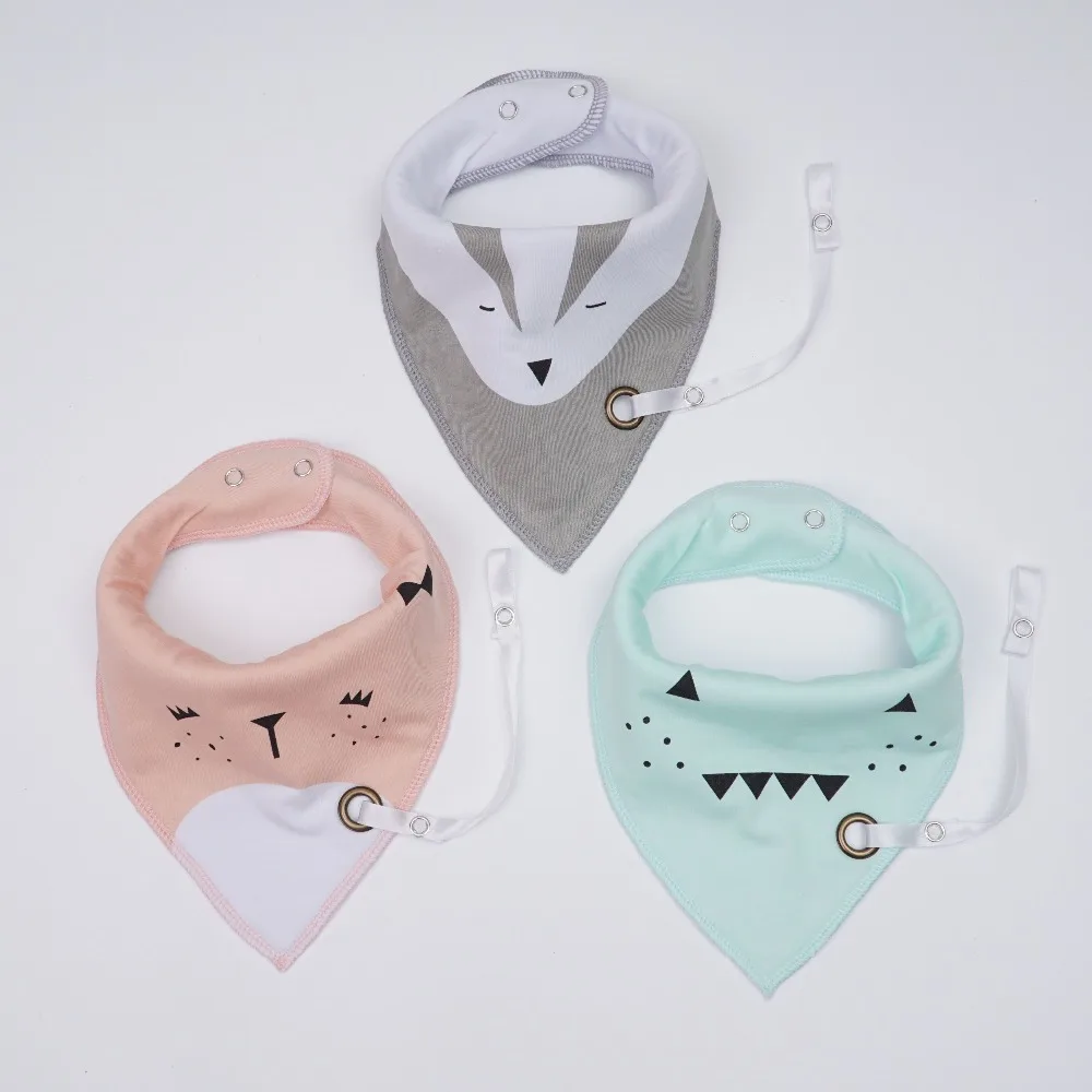 Muslin life (3pcs/lot) 2017 New Fashion Baby Bibs With Pacifier Hangers | Детская одежда и обувь
